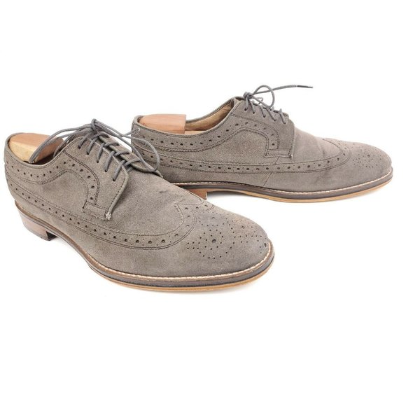 Johnston & Murphy Other - Johnston & Murphy Brogue Wingtip Suede Mens 9 M